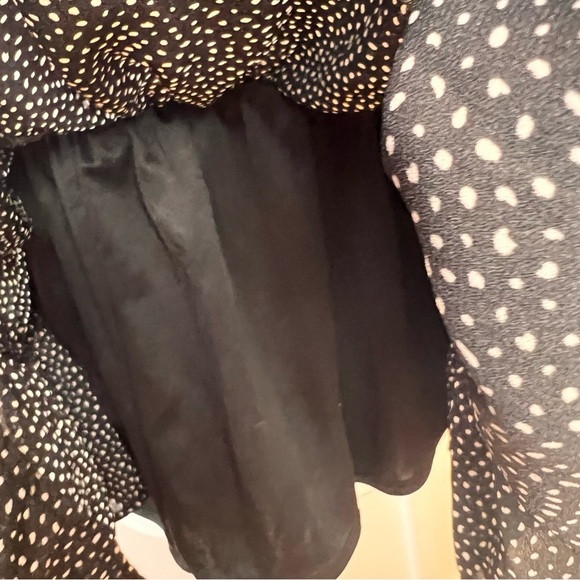 Altar'd State Strapless Tube Top Rouched Black White Women’s Size Large Hi-lo - Picture 6 of 7